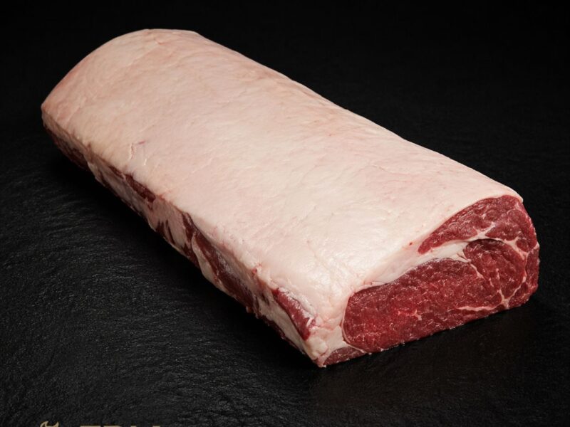 Bife angosto de vacuno argentino con cordón, pieza entera